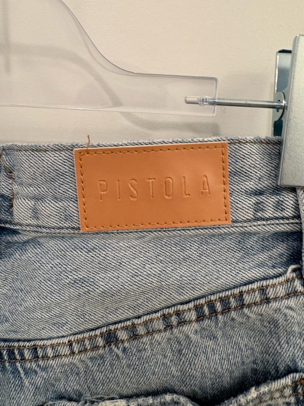 Pistola Distressed High Rise Denim Shorts Size 25 - Picture 8 of 9